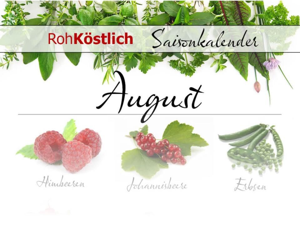 Saisonkalender: August