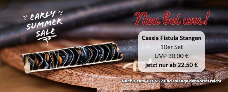 Neu bei uns: Cassia Fistula in Stangen 10er Set jetzt nur ab 22,50€